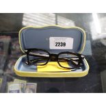 Cased set of Gucci glasses frames