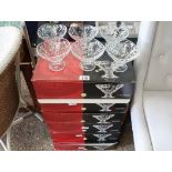 (2217) 6 boxed sets of small glass bowls