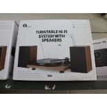 Boxed 1 by One turntable hifi system with speakers