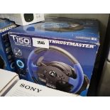 Boxed T150 Thrust Master game console steering wheel