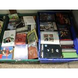 2 crates of CDs and DVDs