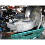 Crate of cooking equipment