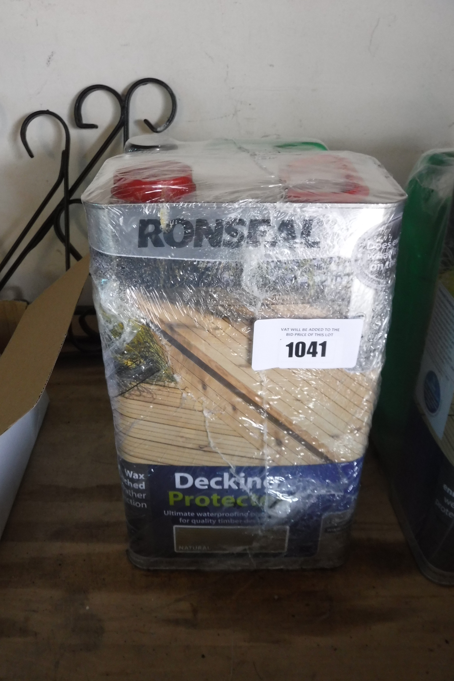 Pack of Ronseal decking protector with tub of decking cleaner and reviver
