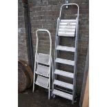 5 tread aluminium ladder with 3 tread stepladder