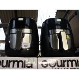 2 unboxed Gourmia digital air fryers