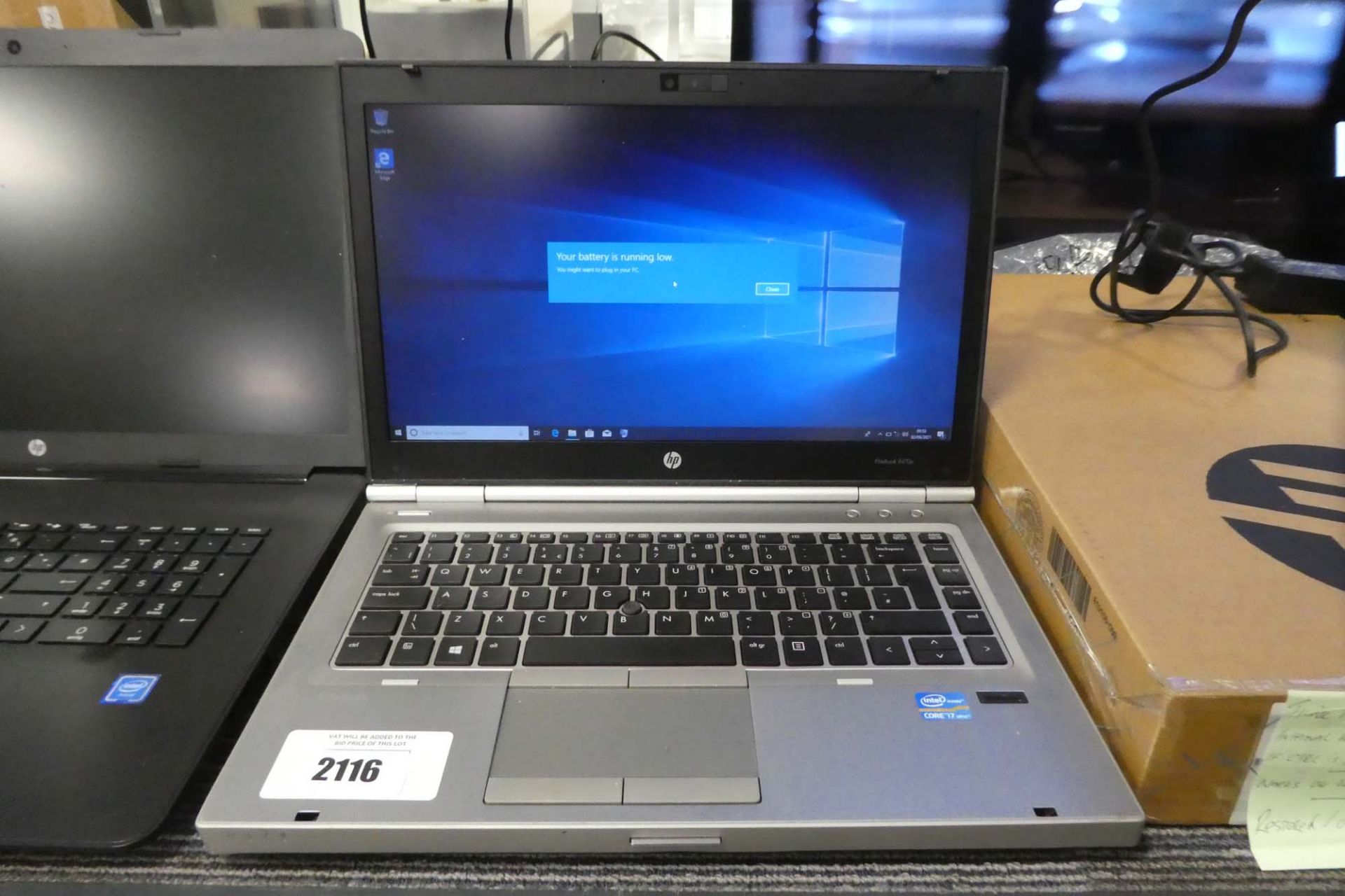 HP Elitebook 8470P with intel i7 3rd gen processor, 8gb ram, 500gb storage, Windows 10 installed (no