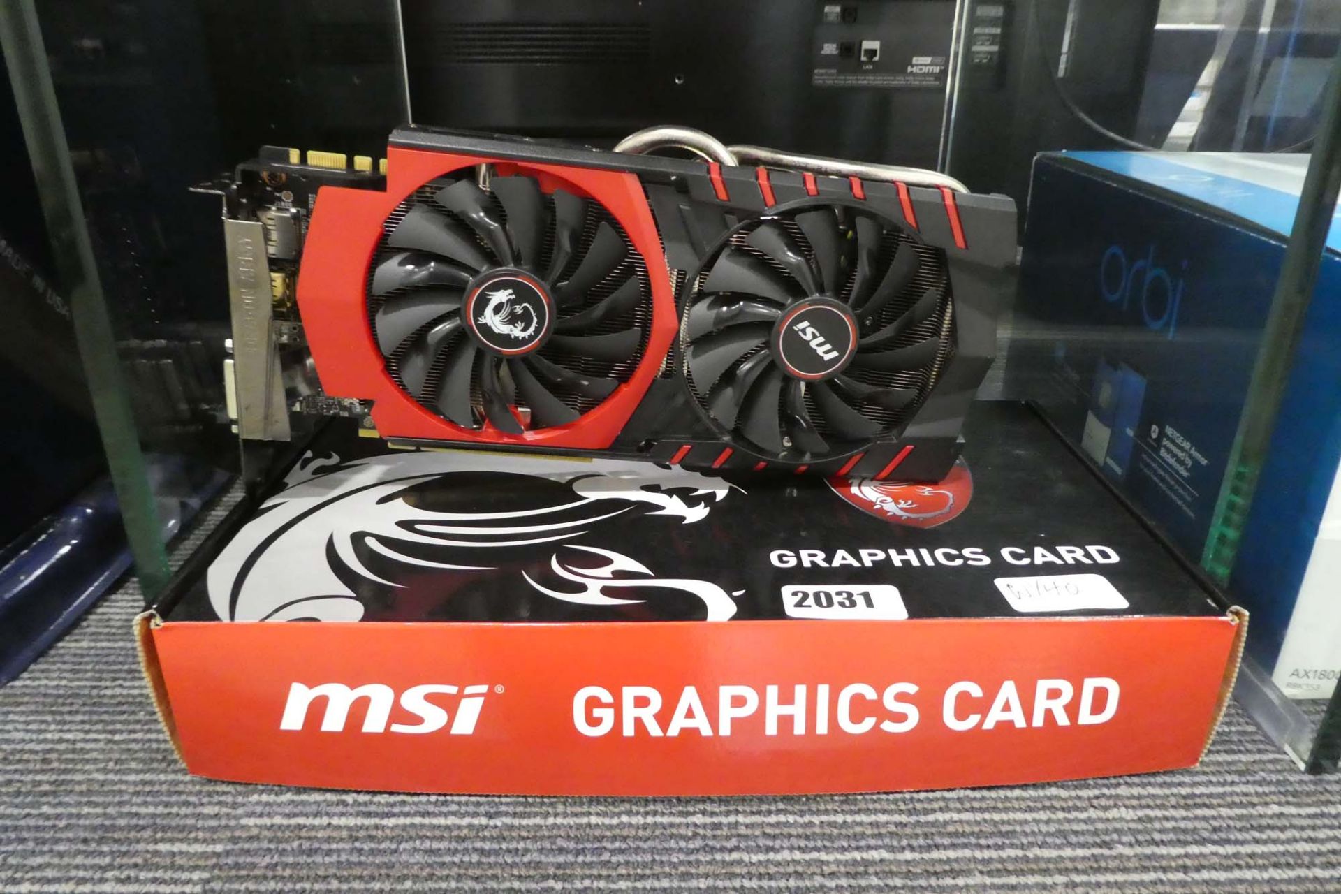 MSi GTX 970 graphics card with box