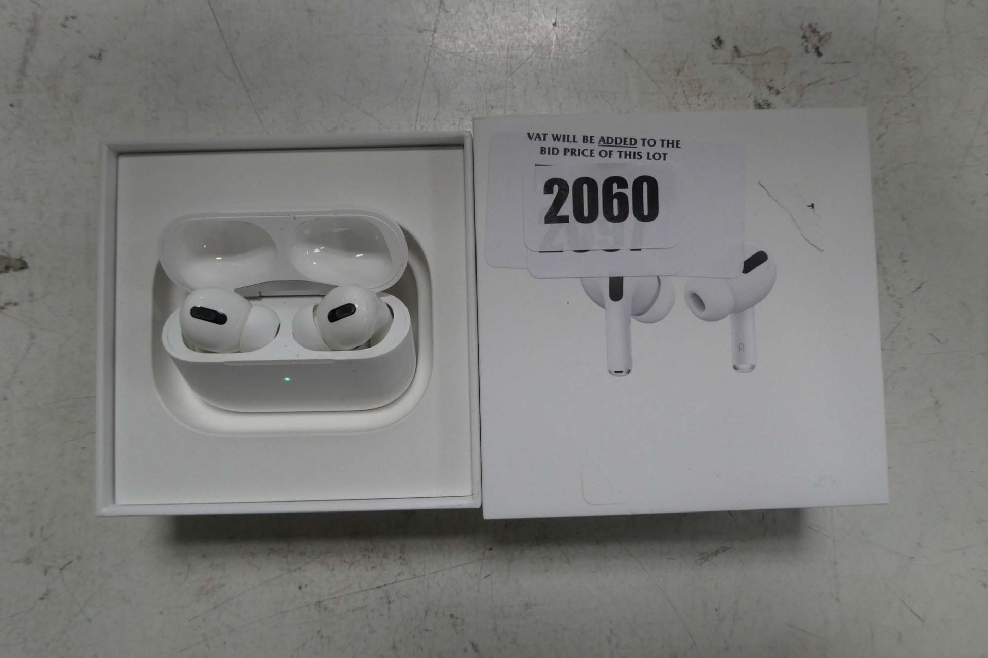 2097 Boxed pair of Apple AirPods Pro with wireless charging case and box