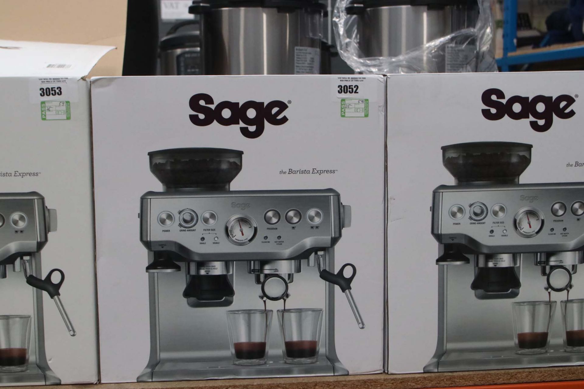 (58) Boxed Sage Barista coffee machine