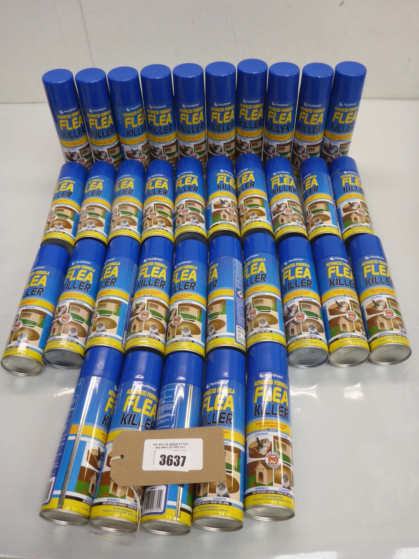 35 cans of PestShield Advanced Formula Flea killer