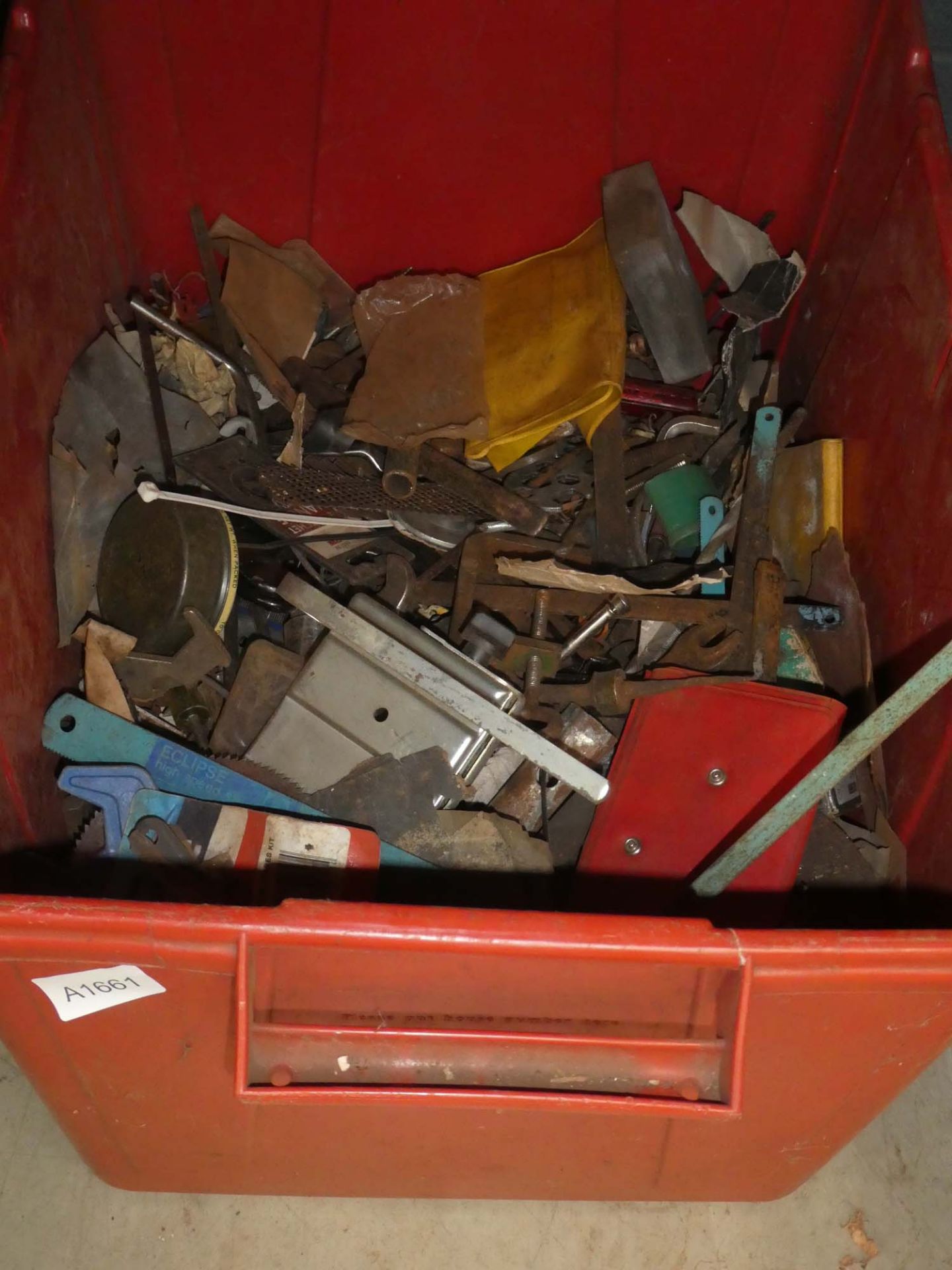 4 boxes of assorted garage tooling inc. hacksaws, saws, drills etc - Image 4 of 4