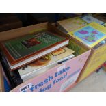 4 boxes containing photography and history books plus autobiographies and cookery books