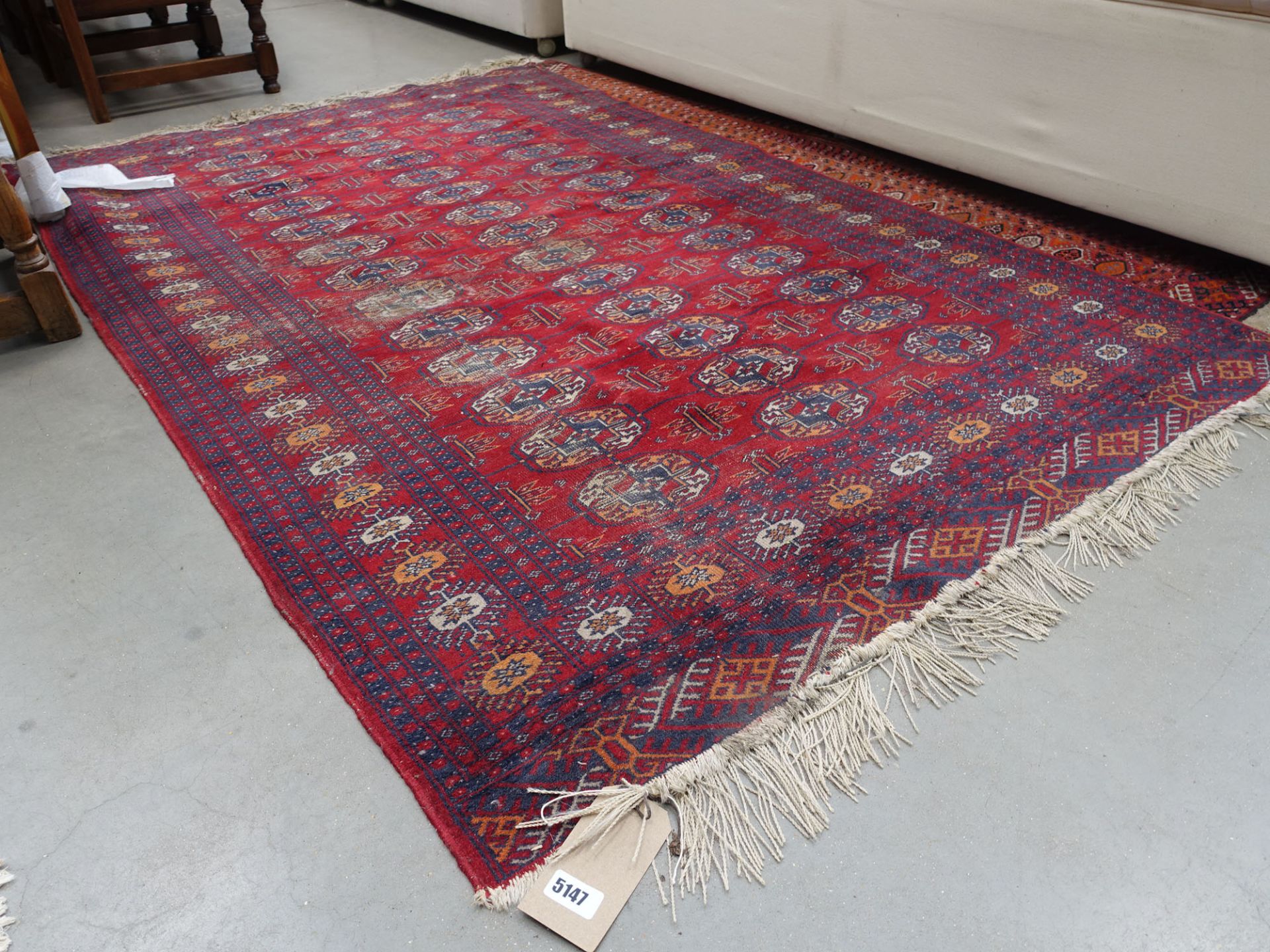 2 Bokhara rugs in red