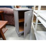 5330 Grey painted single door pot cupboard