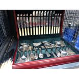 cage containing cutlery canteen