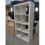 White painted storage cube