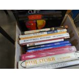 2 boxes containing collectors guides and antique reference books