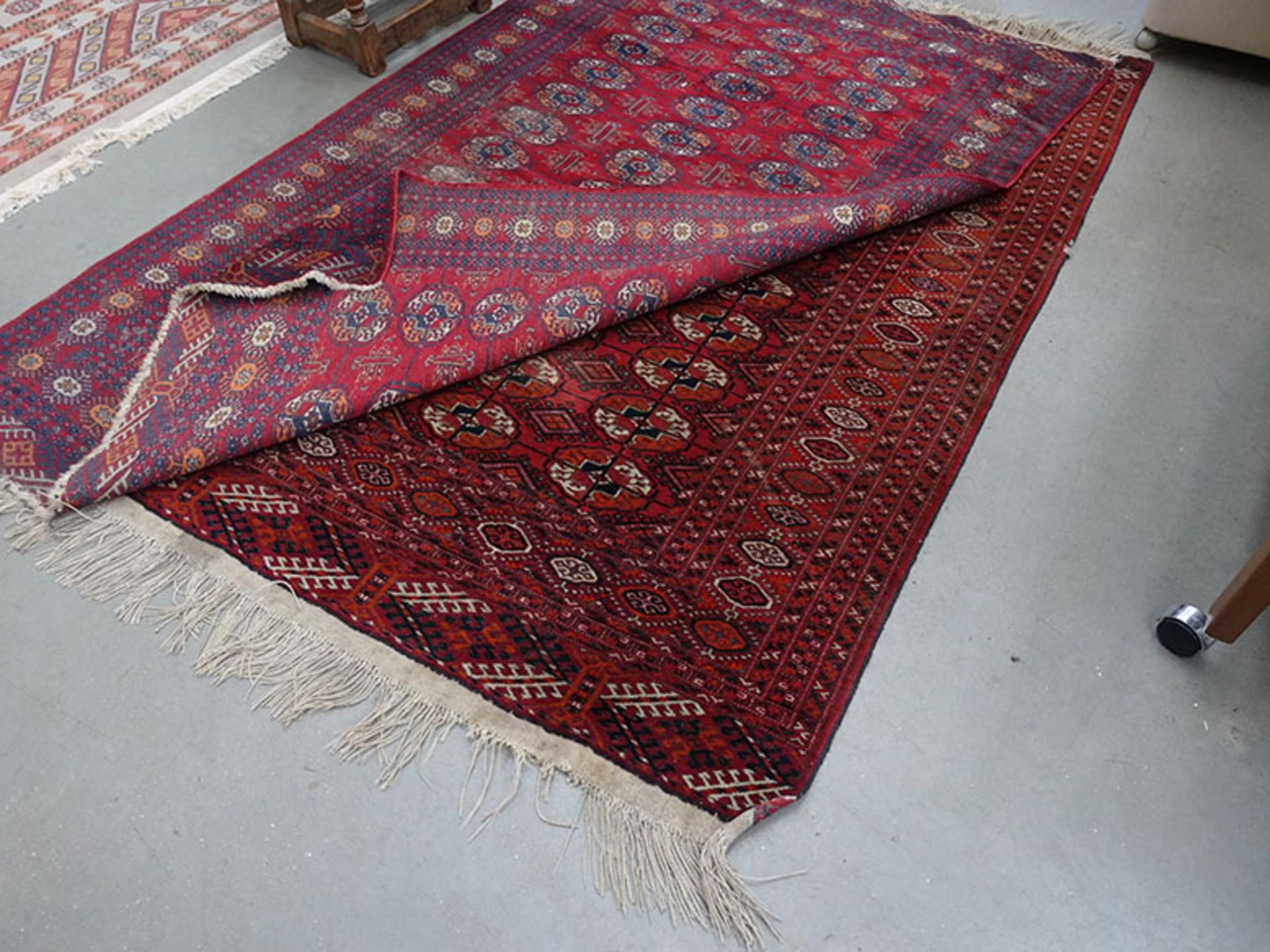 2 Bokhara rugs in red - Image 2 of 2