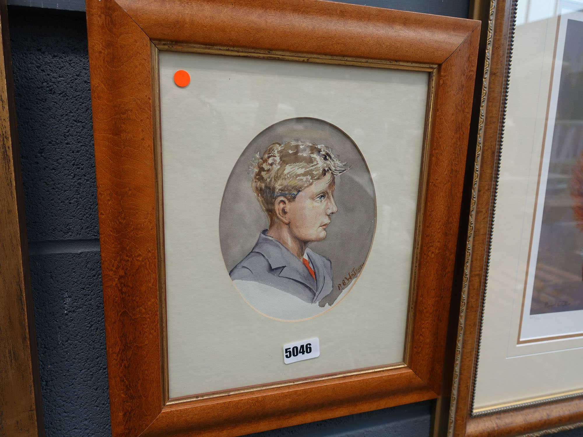 Watercolour portrait of a young man