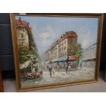 Parisian palette knife oil on canvas