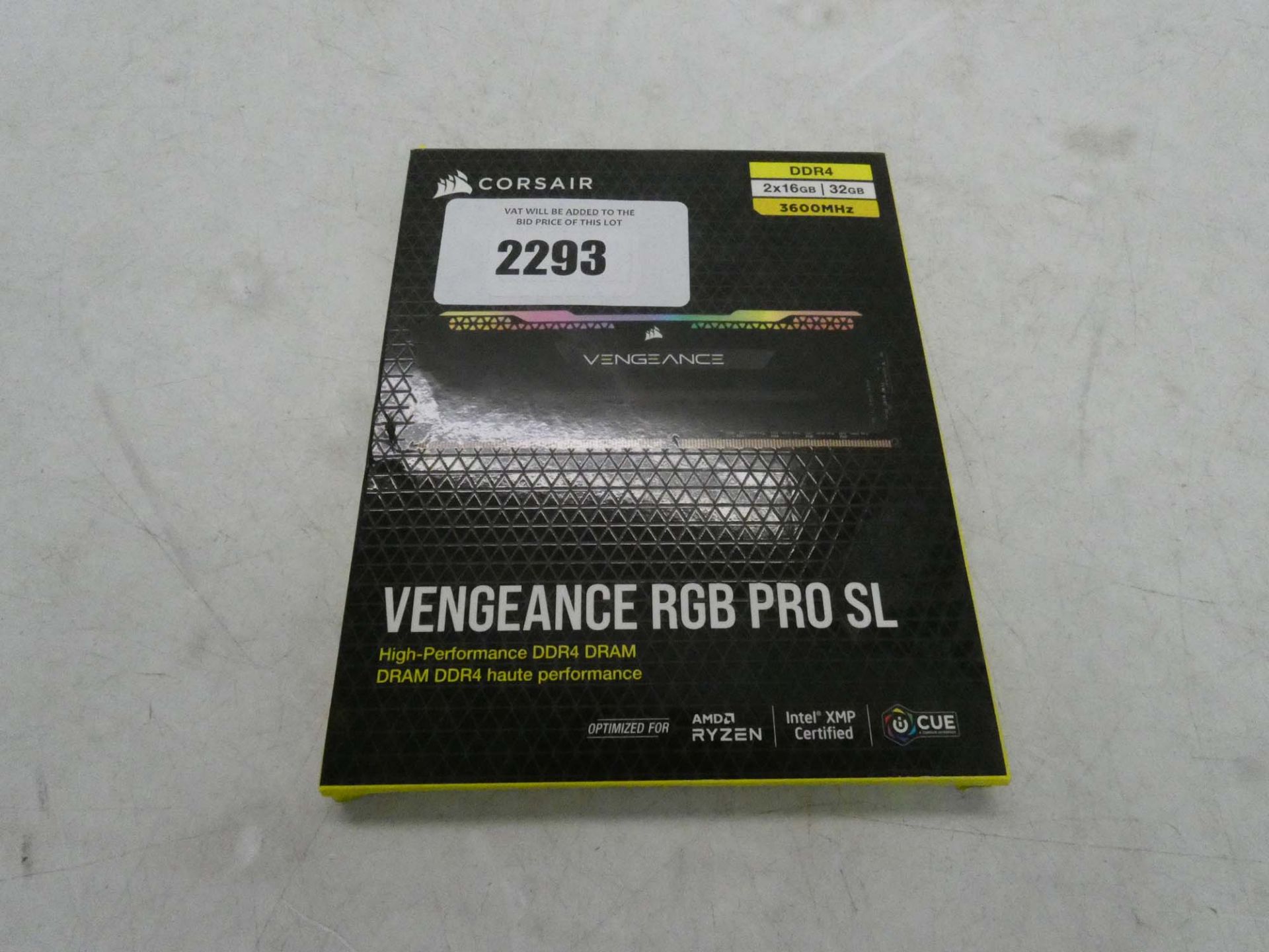 Corsair Vengeance RGB PRO SL 2x16GB DDR4 3600MHz RAM