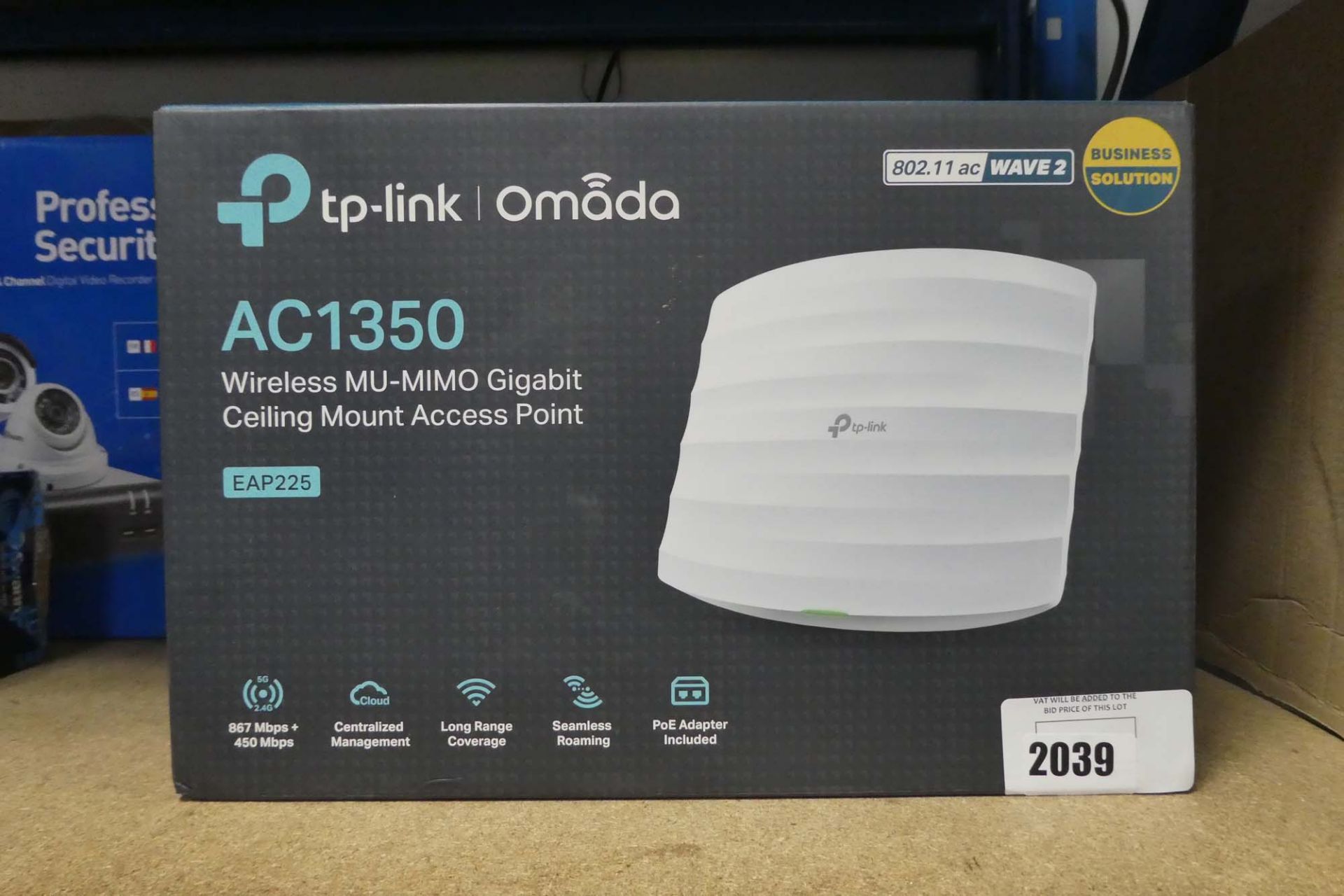 TP Link Omada wireless ceiling mount access point model AC1350