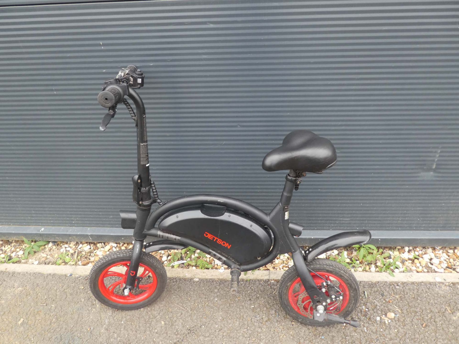 Small Jetson red electric bike