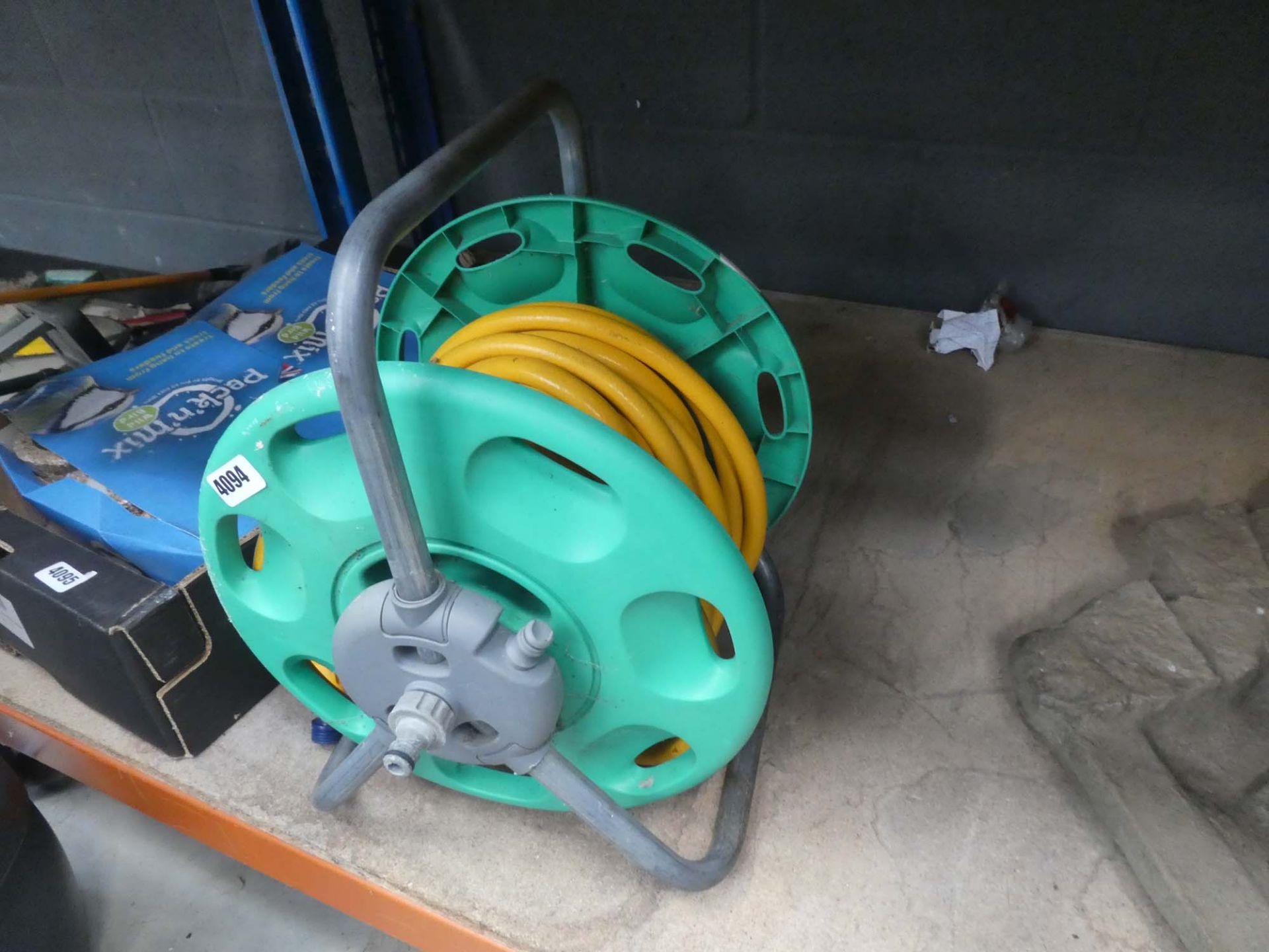 Hozelock hose reel and pipe