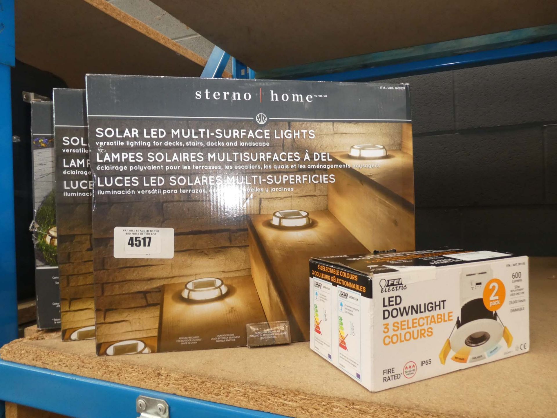 3 sets of solar multi surface lights and downlight kit