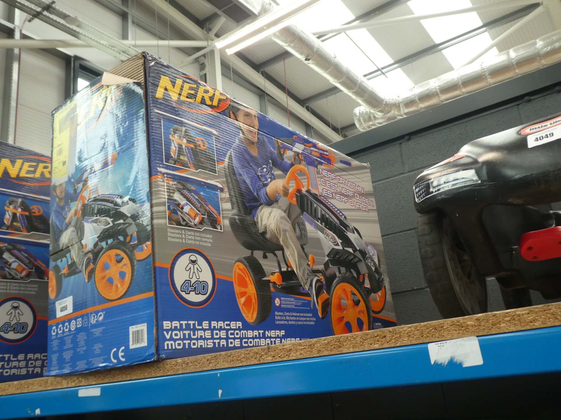 Nerf boxed go kart