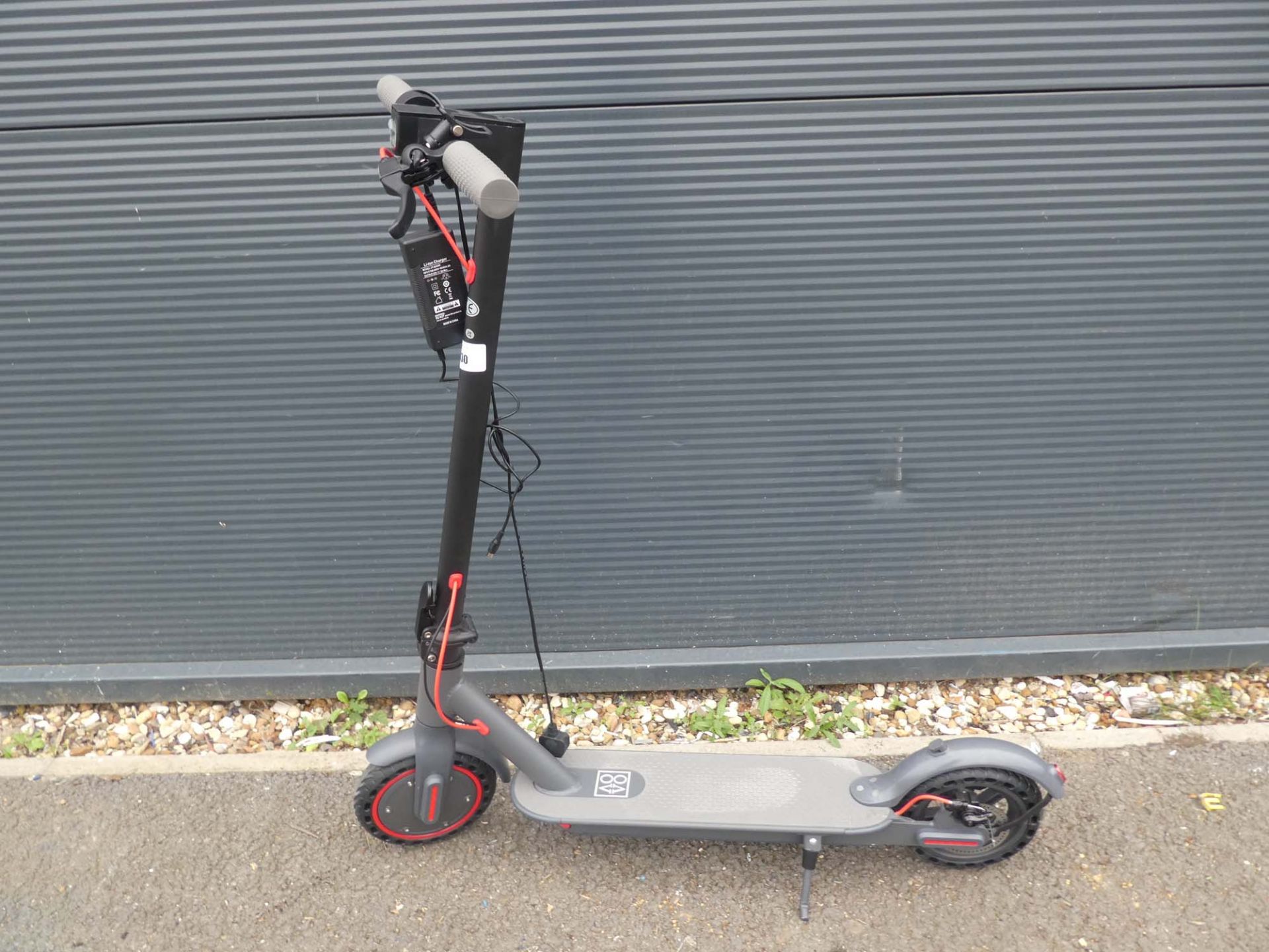 Electric scooter with charger