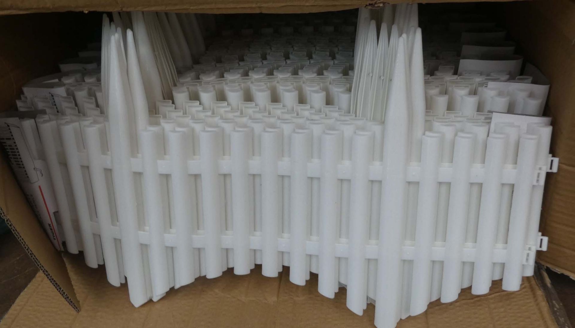 Box of plastic lawn edging