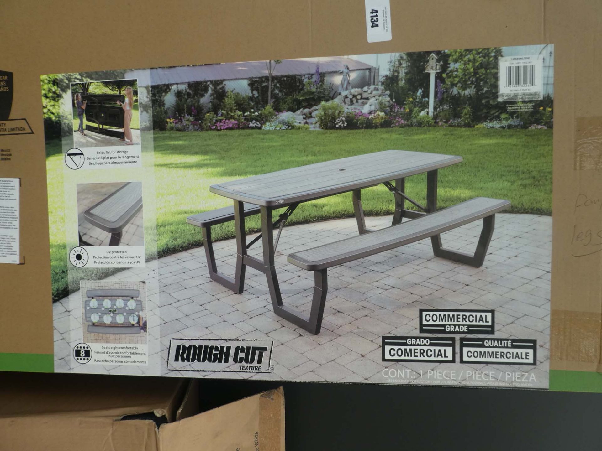 Lifetime flatpack boxed picnic bench