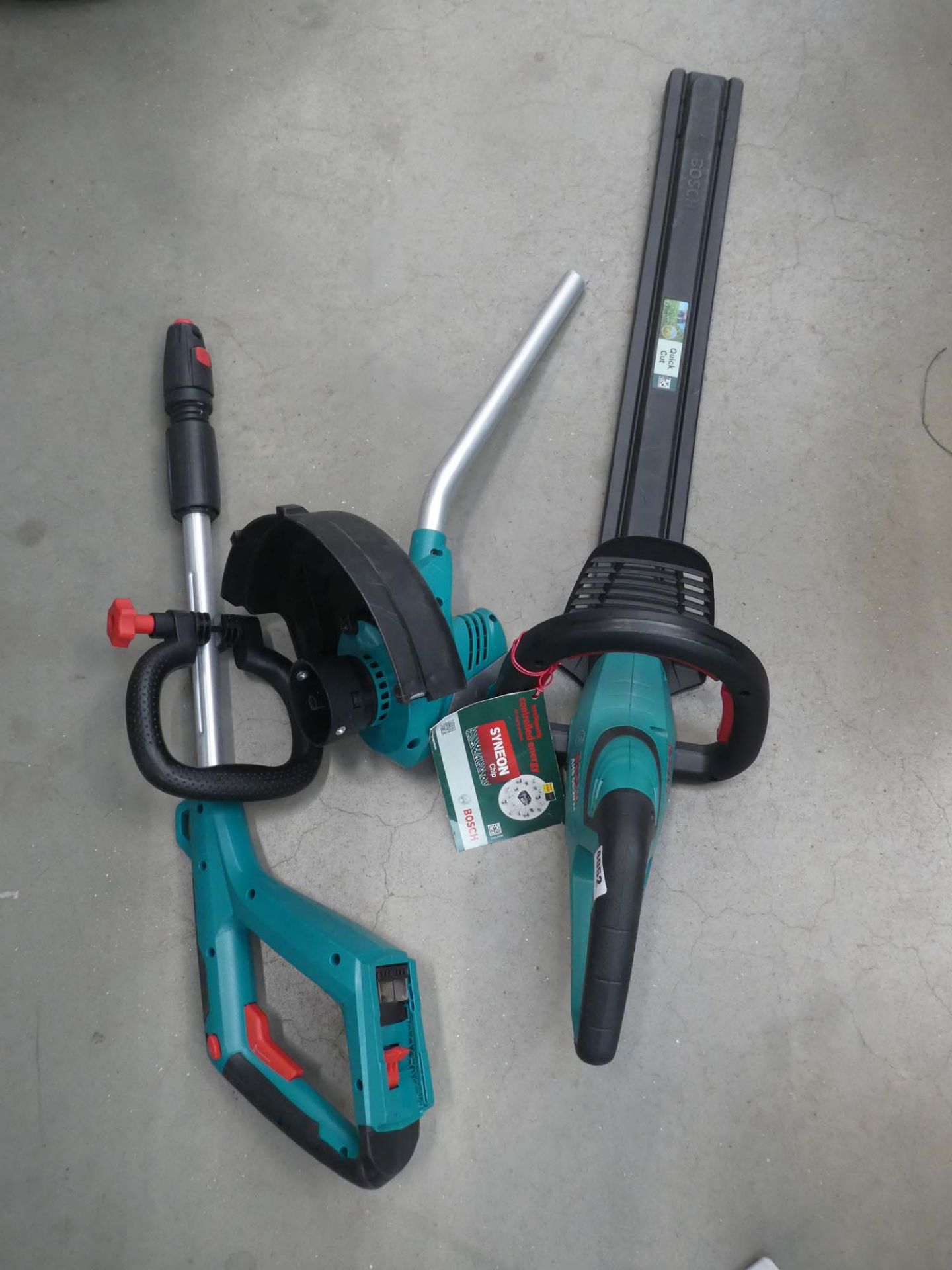 Bosch battery powered hedgecutter and strimmer (broken head, no battery or charger)