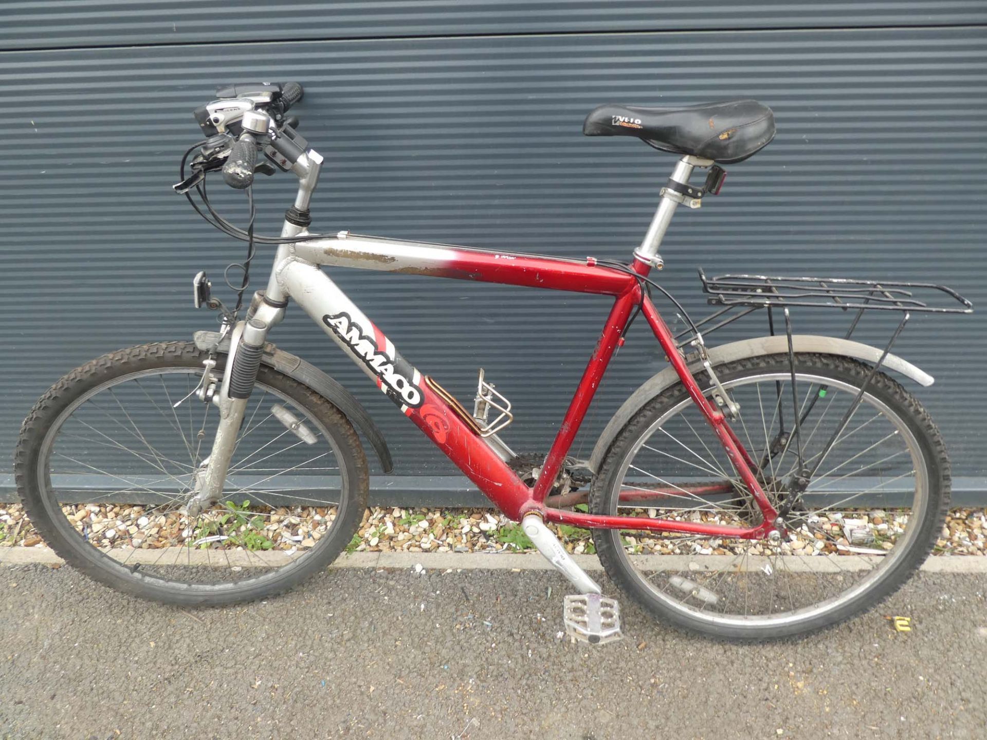 Ammaco red and silver gents mountain bike