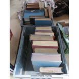 2 boxes containing a qty of Queen Victoria Churchill and other ref. books