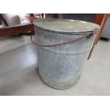 Galvanized lidded pail