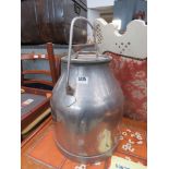 Aluminium milk churn