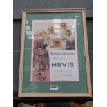 Framed and glazed Hovis advertising print