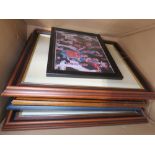 Box containing footballing prints