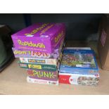 Quantity of jigsaw puzzles and board games