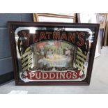 Reproduction Yeatman's Puddings advertising mirror