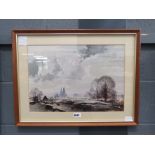 Roland Hilder print - rural landscape