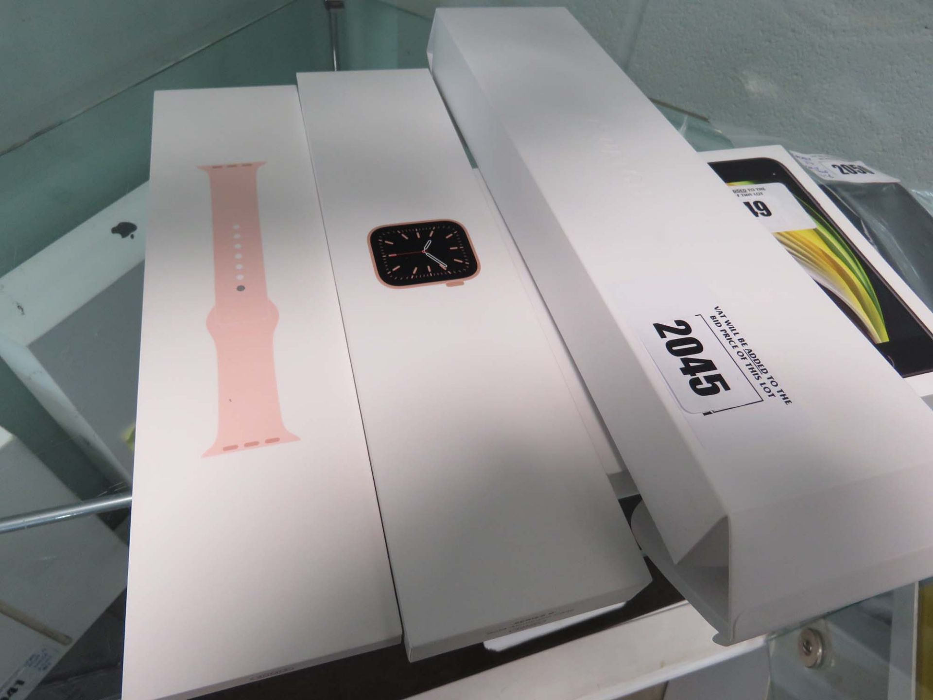 Series 6 Apple Watch 40mm with pink sand sport band and box