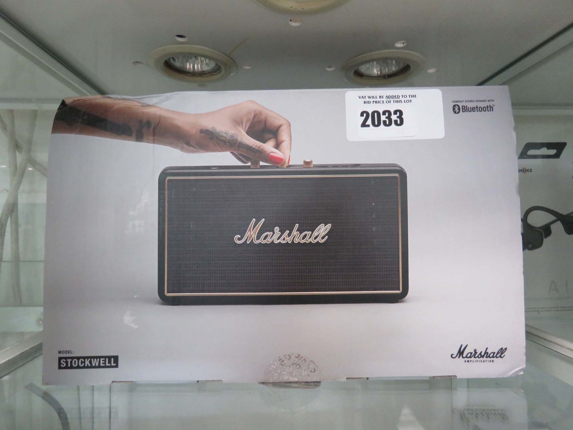 Marshall Stockwell bluetooth speaker with box