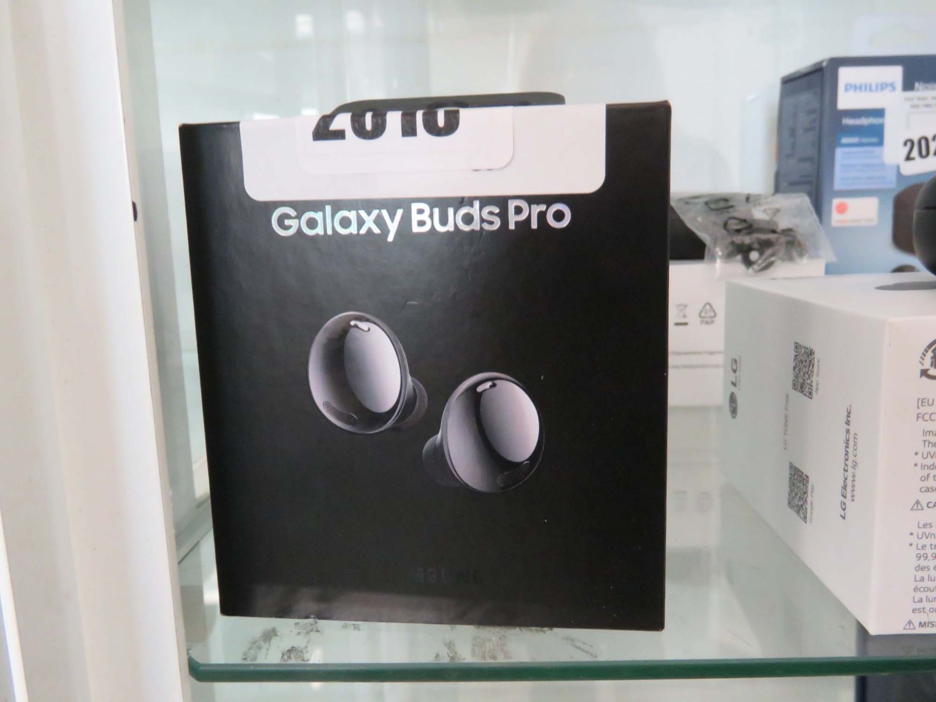 Galaxy Buds Pro earbuds in box