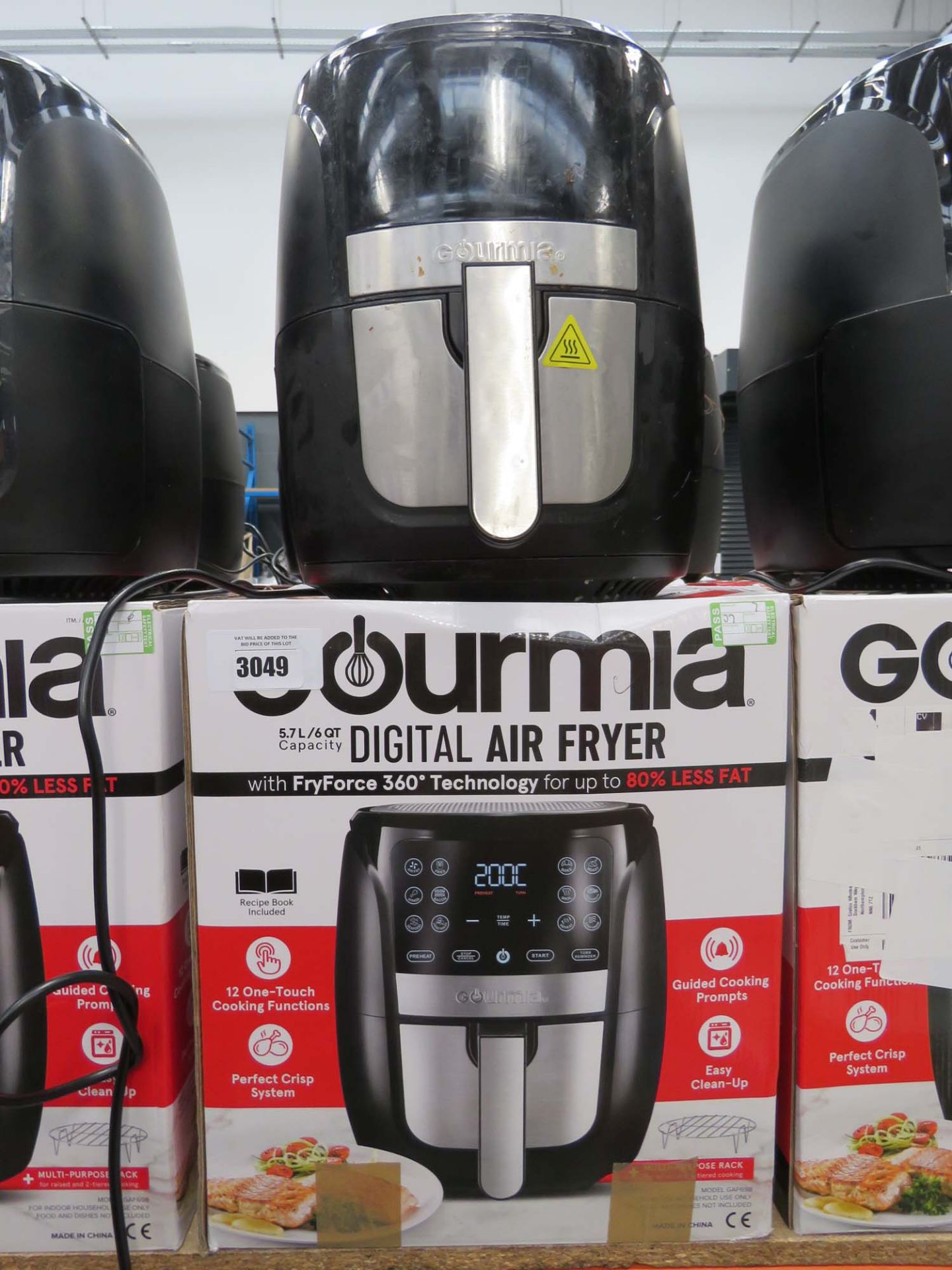 (7) Gourmet digital air fryer