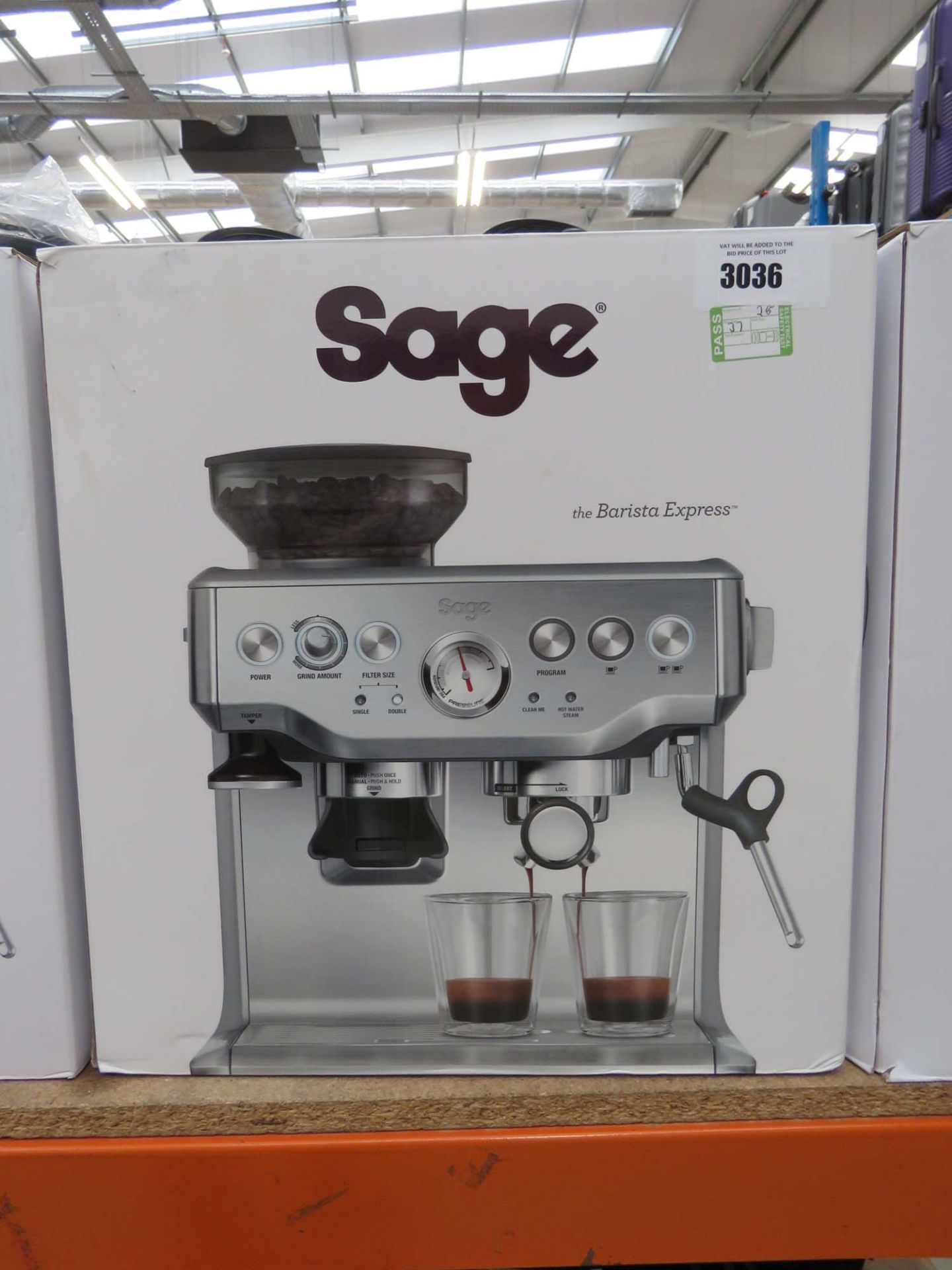 (28) Sage Barister Express coffee machine