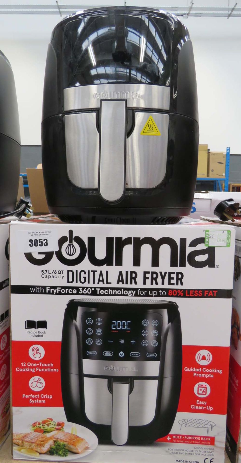 (3) Gourmet digital air fryer