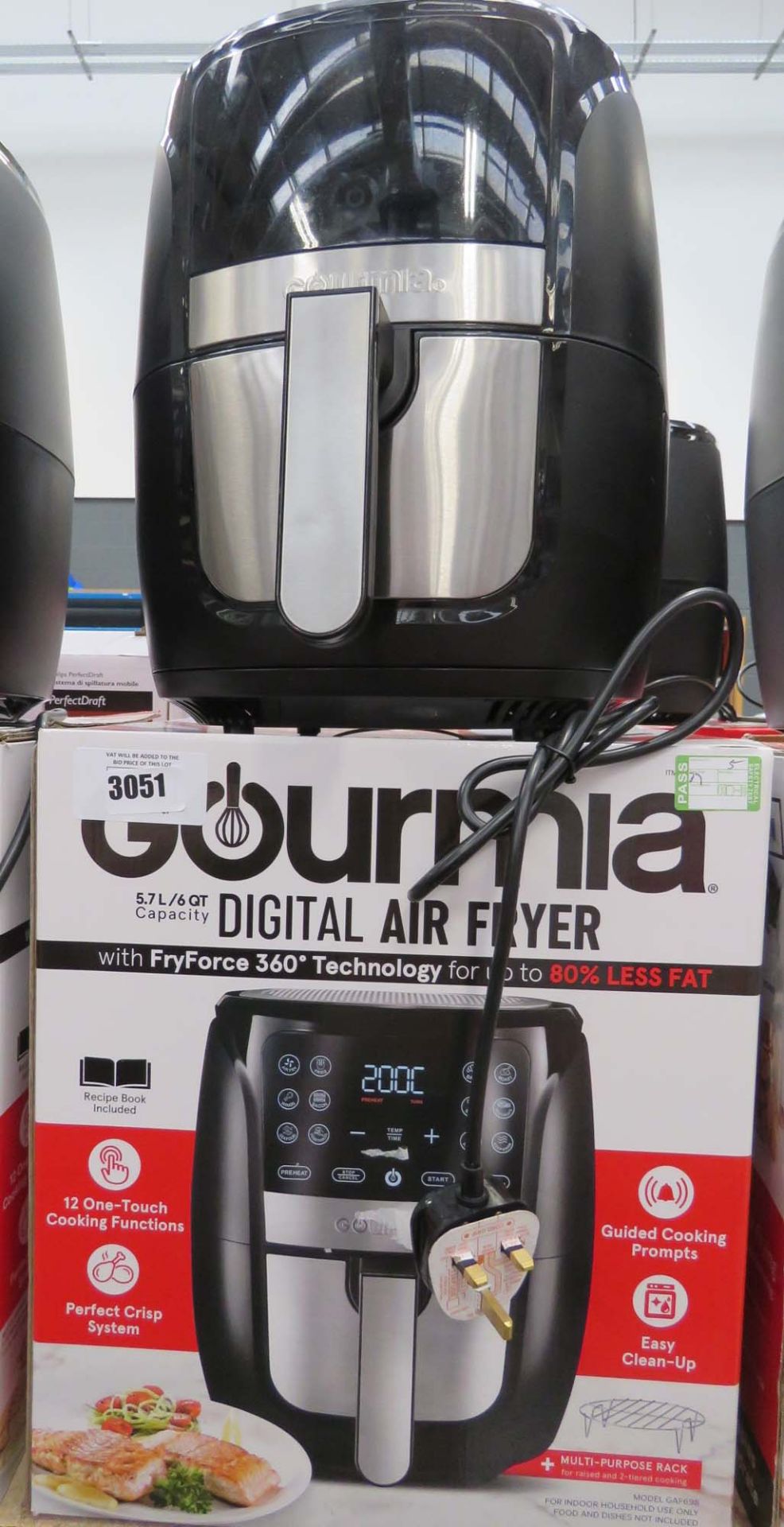 (5) Gourmet digital air fryer